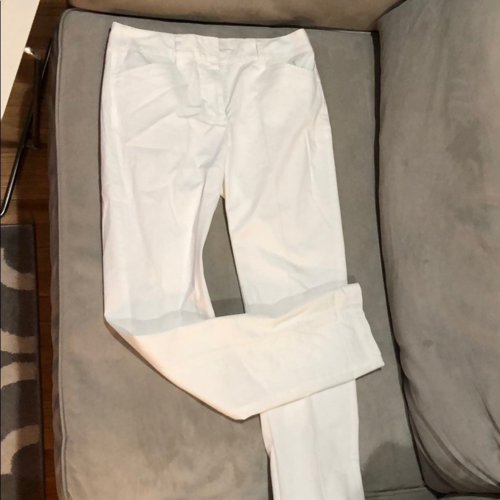 Land’s End Chino straight leg white pants
